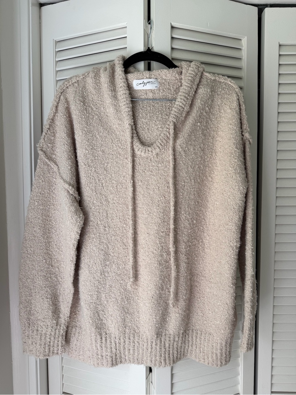 CJLA Women’s Hooded Sweater in Beige